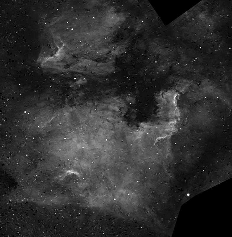 NGC7000 Mosaic (Hydrogen Alpha channel)